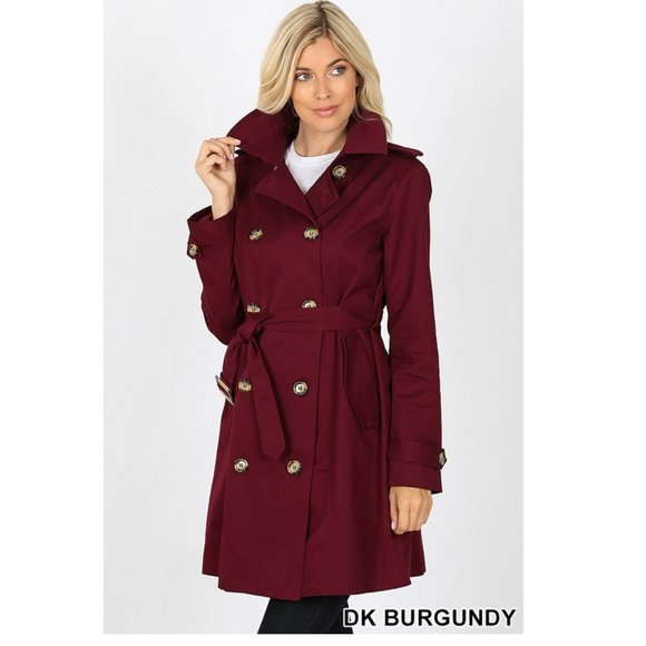 thigh length coat womens